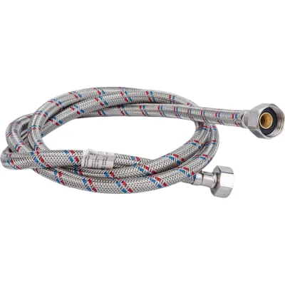Подводка для воды СТМ сталь 1/2", гайка-гайка, 150 cм CWFHF150