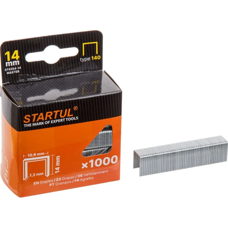 Скобы STARTUL 14мм тип 140 (1000шт) MASTER ST4554-14