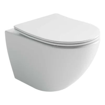 Подвесной унитаз Ceramicanova Metropol безободковый, смыв торнадо CN4002T