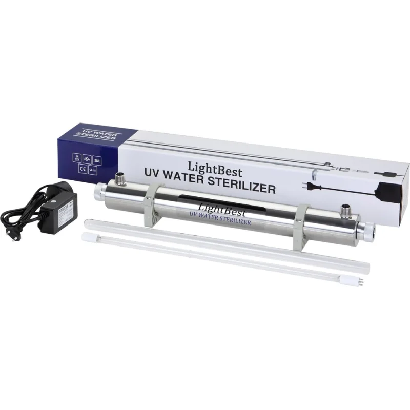 Уф стерилизатор для обеззараживания воды LightBest sde-014, uv-1gpm, 1x14w 700409001