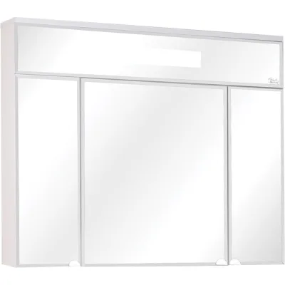 Шкаф-зеркало Onika Сигма 90 белый, c LED подсветкой 209014