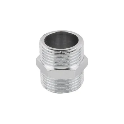 Латунный ниппель AV Engineering наружная-наружная 3/4 хром AVE303005