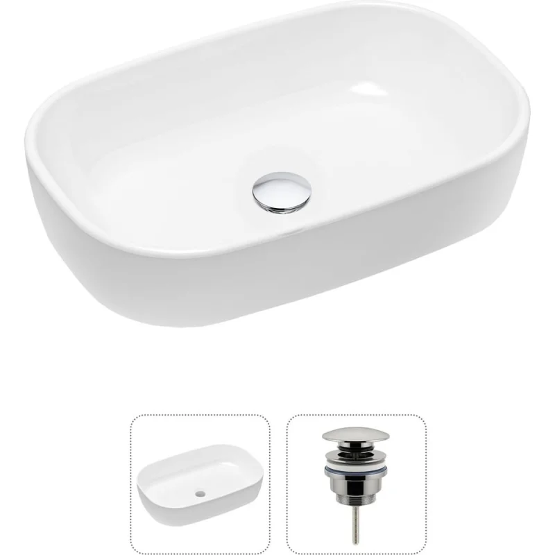Накладная раковина для ванной Lavinia Boho Bathroom Sink Slim в комплекте 2 в 1 21520799