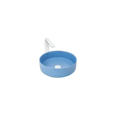 Накладная раковина WeltWasser WW ELBACH матовая голубая, 355х355х120 3134 MBL 10000004518