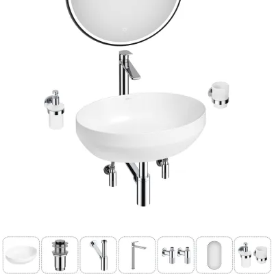Набор Wellsee 7 в 1 Air Gap R накладная раковина 50x36 см 20218867R