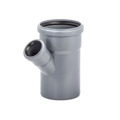 Тройник Lammin d110х50 мм 45° пластиковый для внутренней канализации (Lm35091105045)
