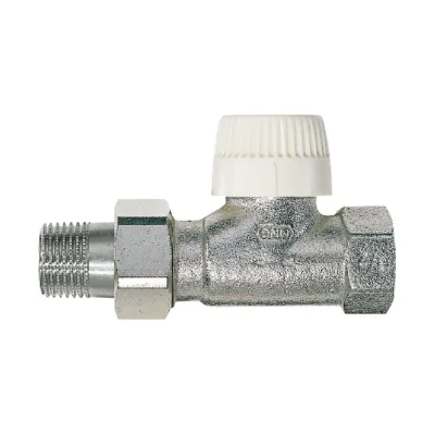 Вентиль для радиатора Honeywell Home 1/2 прямой, под термоголовку, никелированная латунь, конус, Kvs 0.72 V2000DVS15