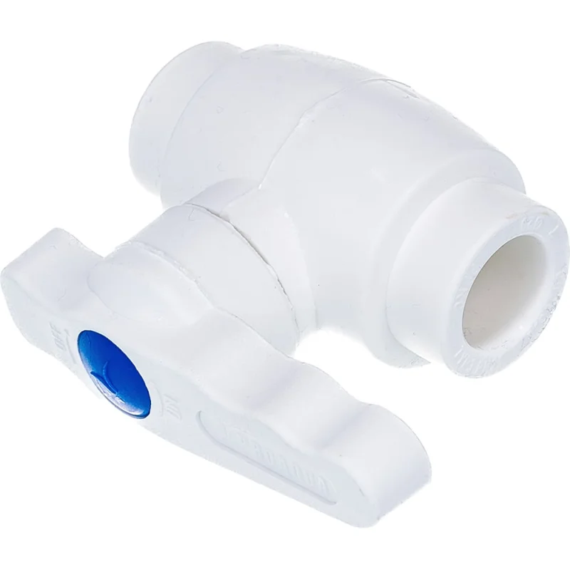 Полнопроходной шаровой кран PRO AQUA PP-R белый d-20 мм PA40008
