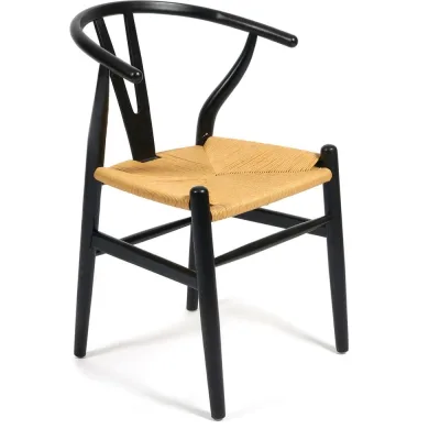 Стул Tetchair Wishbone (mod.cb2212) дерево вяз, 57x50.5x79.5, черный 13904