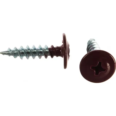 Саморез Доброга пресс-шайба, 4.2x25 цинк 50 шт. RAL3005 Красное вино ТД-00015415
