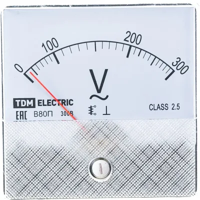 Вольтметр TDM ELECTRIC В80ПН 300В-2.5 SQ1102-0239