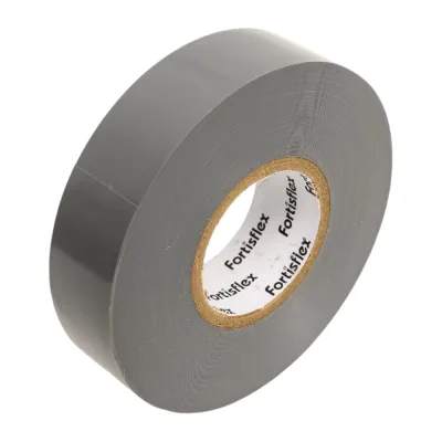 Изолента ПВХ Fortisflex Heavy Duty 19x0.18 мм, 20 м, серый 90822
