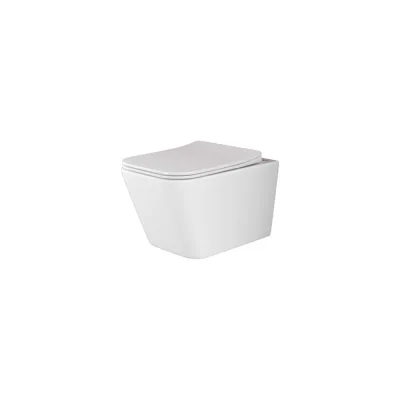 Подвесной унитаз Ceramicanova METRIC Rimless с крепежом, с сиденьем-крышкой с микролифтом CN3007