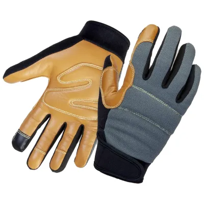 Перчатки кожаные виброзащитные Jeta Safety коричневые 9 (L) (JAV06)