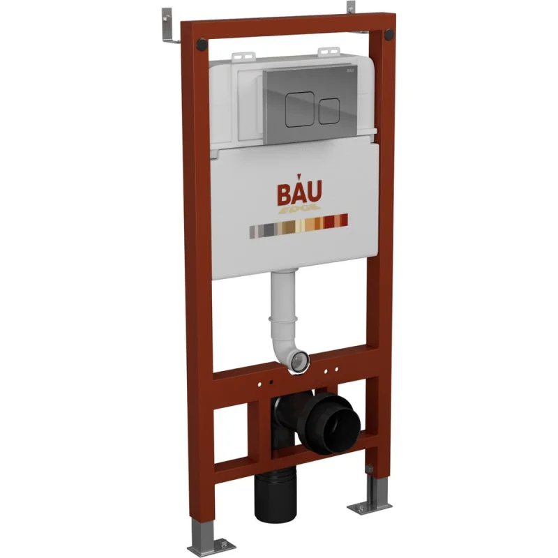 Инсталляция Bauedge BAU PRO для подвесного унитаза с клавишей смыва BAU Soul, хром Q111300-Q00016