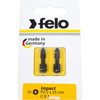 Бита крестовая ударная серия Impact 2 шт, PZ2X25 Felo 02102241