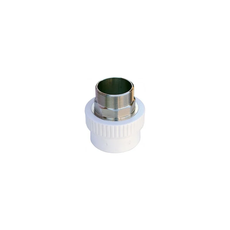 Комбинированная муфта VALFEX PP-R белая, под ключ, 63х2 дюйма НР 10135063 127-0254