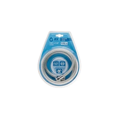 Шланг душевой AV Engineering, PVC, 1/2 г-г, 175 см, хром, AVSSS-111