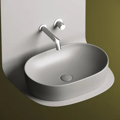 Умывальник чаша Ceramicanova накладная, овальная Element 600x415x135 мм CN6047MH