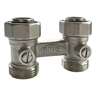 Узел нижней подводки RIFAR двойной прямой евроконус G 3/4" R.Ad.H01