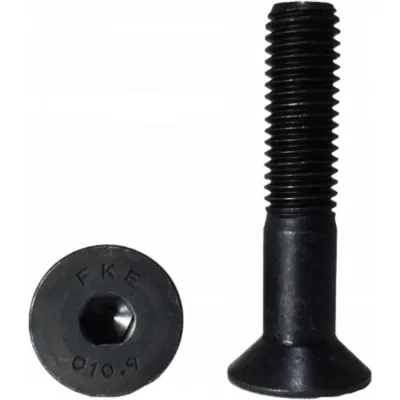 Винт ЦКИ DIN7991 М4х40 10.9, оксидированный, HEX 2.5 10 шт. 12385