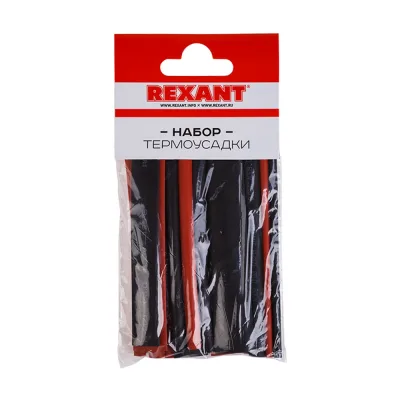 Набор термоусадочных трубок №6 МАКСИМУМ, ТУТ нг-LS (2:1) 14 шт. по 10 см REXANT 29-0106