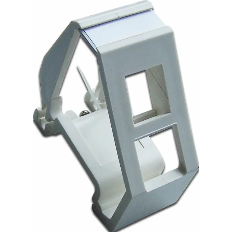 Π Π°ΠΌΠΊΠ° Π½Π° DIN-ΡΠ΅ΠΉΠΊΡ LANMASTER Π΄Π»Ρ ΡΡΡΠ°Π½ΠΎΠ²ΠΊΠΈ ΠΌΠΎΠ΄ΡΠ»Ρ ΡΠΈΠΏΠ° Keystone, Π±Π΅Π»Π°Ρ LAN-DRF-1OK-WH