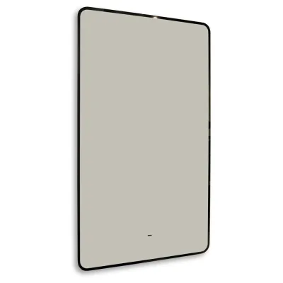 Зеркало с подсветкой прямоугольное 60х100 см бесконтактный сенсор Raval Posalet Black (POS-B60100_BK_U)