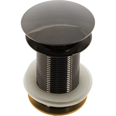 Донный клапан Terma CLICK-CLACK c большой кнопкой, black pearl 32376