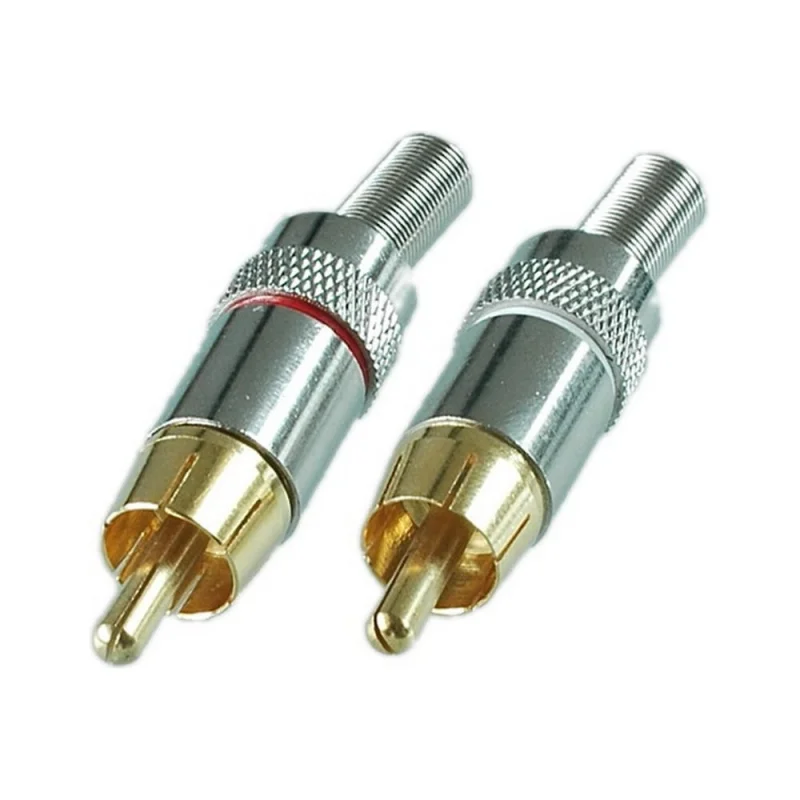 Π Π°Π·ΡΠ΅ΠΌ RCA ΡΡΠ΅ΠΊΠ΅Ρ Pro Legend ΠΌΠ΅ΡΠ°Π»Π» Π½Π° ΠΊΠ°Π±Π΅Π»Ρ, ΠΊΡΠ°ΡΠ½ΡΠΉ ΠΈ Π±Π΅Π»ΡΠΉ, Gold, PL2167