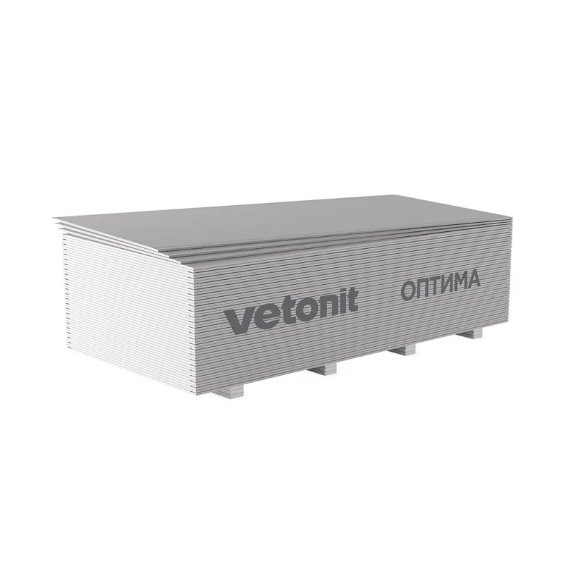 Гипсокартон Vetonit (Gyproc) Оптима 2500х1200х12,5 мм
