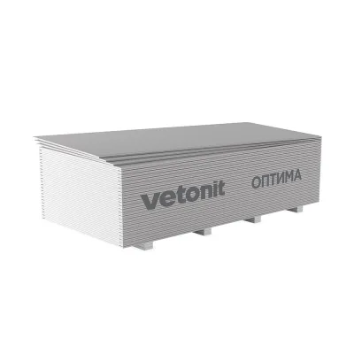 Гипсокартон Vetonit (Gyproc) Оптима 2500х1200х12,5 мм