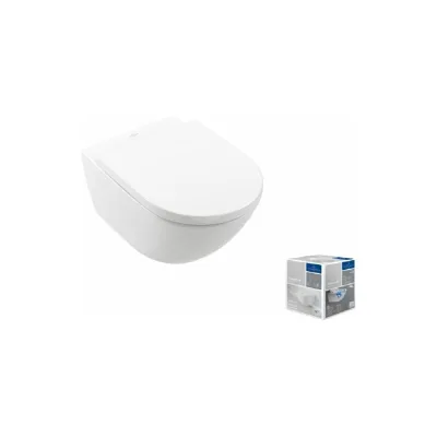 Подвесной унитаз Villeroy & Boch цвет-альпийский белый, комбинированная упаковка 4670TS01
