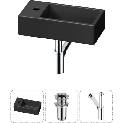 Комплект Wellsee 3 в 1 Lavinia Boho Bathroom Sink накладная/подвесная раковина 40x20 см 20216012R