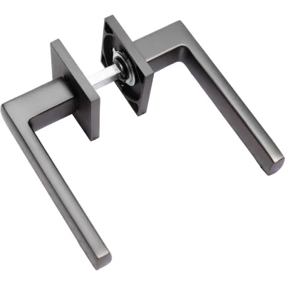 Ручка Doorlock DL Stone A43S Slim GR графит, квадратная розетка, толщина двери 35-55мм 73248