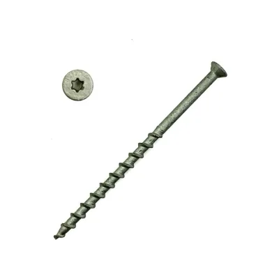 Шуруп для пенобетона Rusconnect GS 08120 8x120 мм, потайная головка, TORX, белый цинк, 50 шт. 610812
