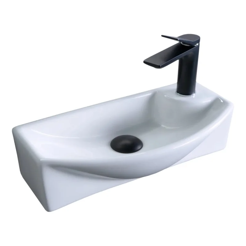 Раковина Gid 7946L подвесная белая 45.5x22x13 61120