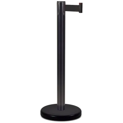 Стойка ограждения RUSBARRIER с лентой 3 м BSLN-X86333 BLACK black