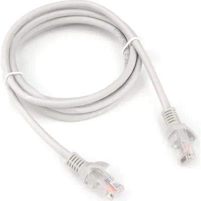 Патч-корд Cablexpert LSZH UTP кат.5e, 1м, литой, многожильный (серый), PP31-1M