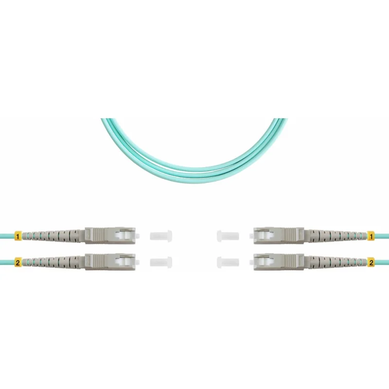 Оптический патч-корд TopLAN дуплексный, MM 50/125 , 50 м, DPC-TOP-OM3-SC/P-SC/P-50