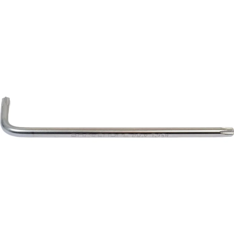Ключ Rockforce TORX Г-образный длинный T25H с отверстием RF-76725L(6112)