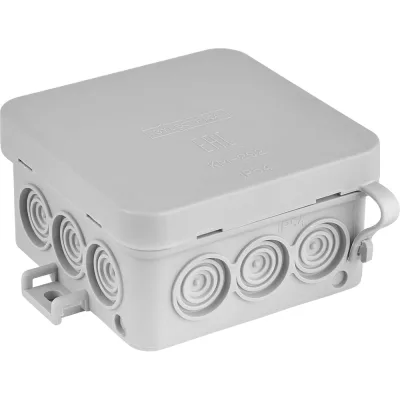 Монтажная коробка BYLECTRICA ОП серая IP54 размер 75х75х39 КМ-292