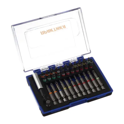 Набор бит Практика PH/PZ/SL/TORX/HEX/Tri-Wing 25/50 мм с магнитным держателем (35 шт.) (779-004)