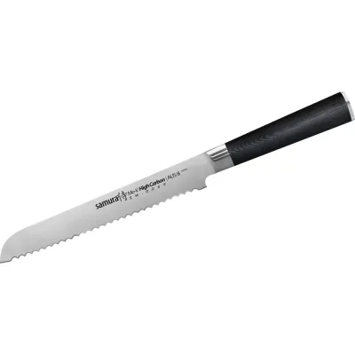 Кухонный нож для хлеба Samura Mo-V 230 мм, G-10 SM-0055/K