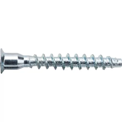 Стяжка шурупная ELEMENT 7,0×50, PZ, белый цинк, 50 шт. 072610 72610