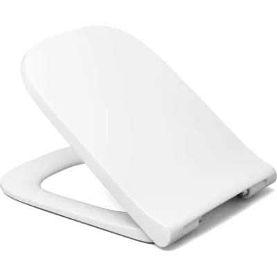 Сиденье для унитаза Geberit Smyle Square Slim HARO, микролифт, быстросъемное, дюропласт, белое, 542219
