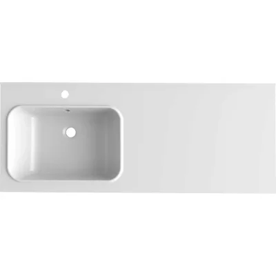 Раковина накладная MIXLINE"БИЛЛ-120x48" шхг левый (выпуск, перелив, крепление, кронштейн) () 553534