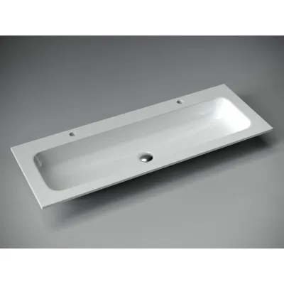 Накладной прямоугольный умывальник Ceramicanova Element 1210х457х137 мм CN7016