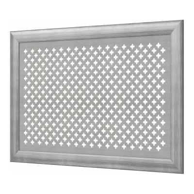 Декоративный экран для радиаторов и батарей Cosca Decor Модерн 600x900 мм, дуб серый, готика, с рамкой СПБ072551