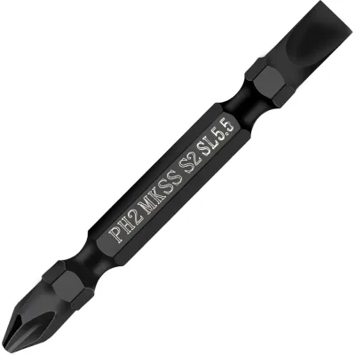 Бита магнитная двухстороняя MKSS Toolbox РН2/SL5.5, 65мм (10 шт) MK2824